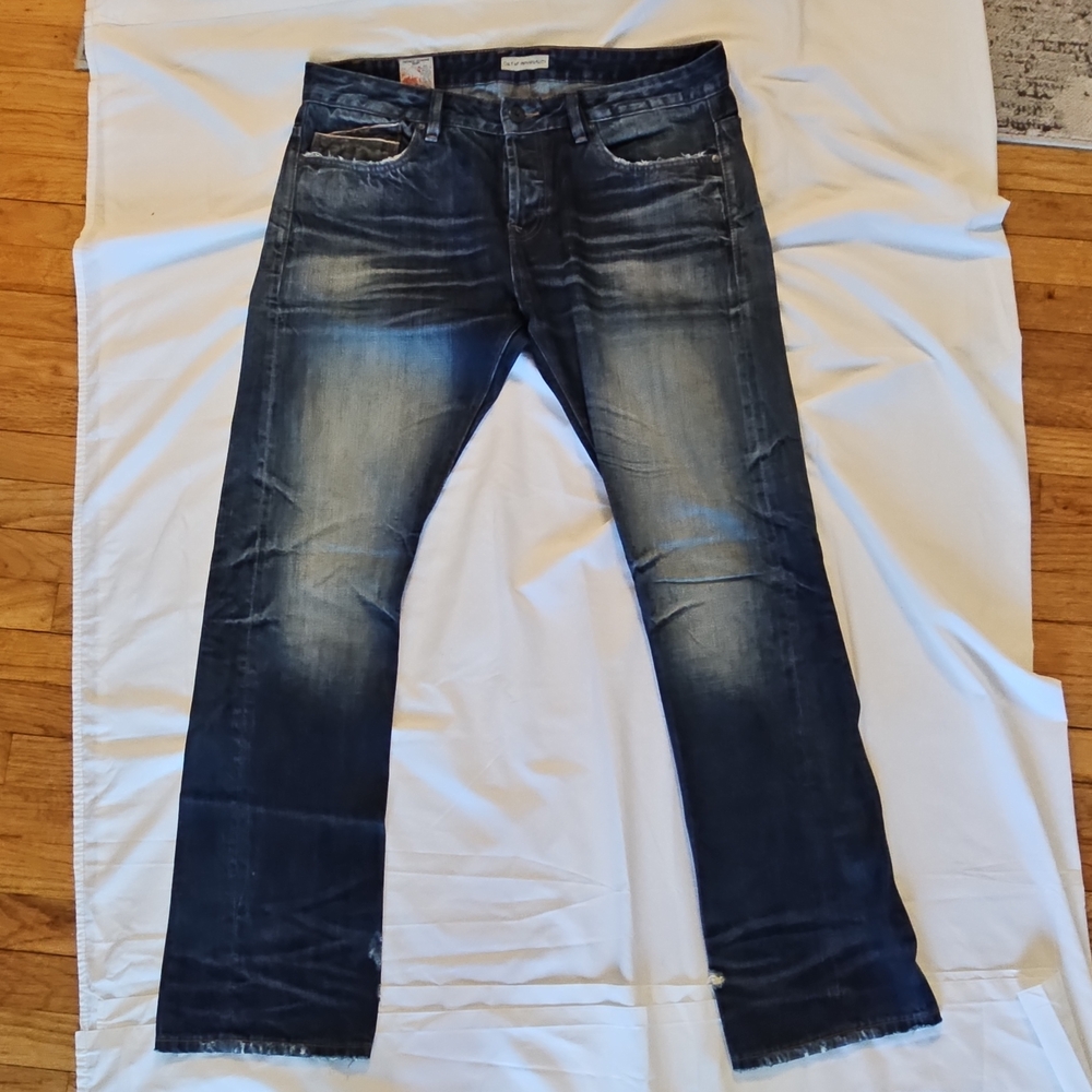 Men's Faded Blue Slim Jeans